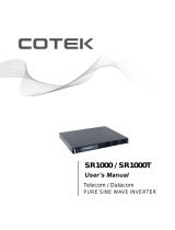Cotek SR-1000 Series User manual