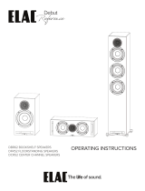 Elac Debut Reference DCR-52 Center Speaker Owner's manual