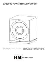 Elac SUB3010 Owner's manual