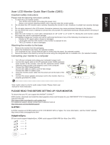 Acer CP7271K Quick start guide