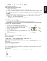Acer X27P Quick start guide
