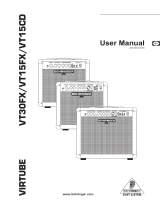 Behringer VIRTUBE VT30FX User manual