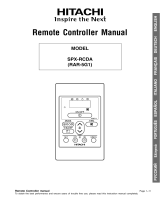Hitachi RAR-5G1 User manual