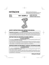 Hitachi WH 18DBFL2 User manual