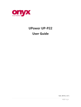 Onyx UPower UP-P22 User manual