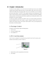 Senao International 3054 PCI Aries User manual
