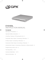 GPX D1816SIL User manual