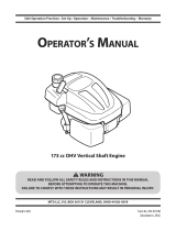 MTD 173 cc OHV User manual