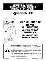 Greenlee DM-110 Owner's manual