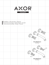Axor 16534001 Wall-Mounted Widespread Faucet Trim with Lever Handles, 1.2 GPM Assembly Instruction
