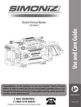 Simoniz 039-8060-8 (VE20) 1800 PSI 2020 User manual