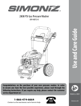 Simoniz 039-8072-0 (UG04) 2800 PSI 2020 Owner's manual