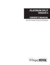 WhisperKool Platinum Split 8000 (24V Kit) Owner's manual