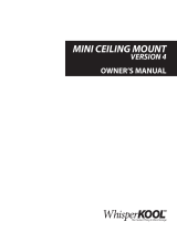WhisperKool Mini Ceiling Mount Owner's manual
