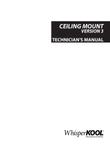 WhisperKool Ceiling Mount 8000 User manual