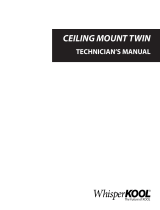 WhisperKool Ceiling Mount Twin User manual