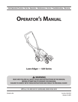 MTD 520 Series User manual