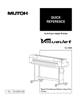 MUTOH VJ-1304 Reference guide