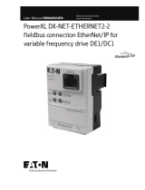 Eaton PowerXL DX-NET-ETHERNET2-2 fieldbus connection EtherNet/IP for variable frequency drive DE1/DC1 User manual