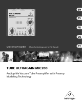Behringer TUBE ULTRAGAIN MIC200 Quick start guide
