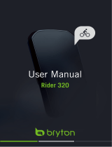 Bryton Rider 320 User manual