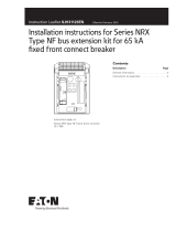 Eaton Series NRX Installation Instructions Manual