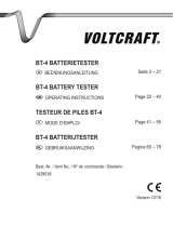 VOLTCRAFT BT-4 Operating instructions
