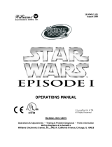 Williams Pinball 2000 Star Wars Episode I Operating instructions