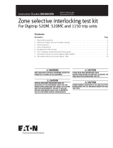 Eaton Zone selective interlocking test kit Operating instructions