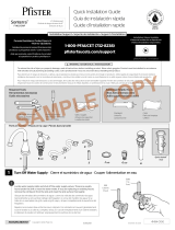 Pfister Sonterra F-WL8-SNPC Specification and Owner Manual