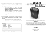 Lenoxx EC1018 User manual