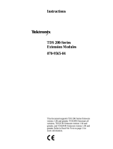 Tektronix TDS200 Series Instructions Manual