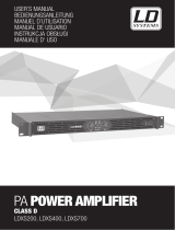 LD Systems XS700 PA Power Amplifier User manual