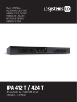 LD Systems IPA412T 4-Channel DSP Amplifier 4 x 120W Owner's manual