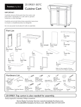 Home Styles 9001-0077G Assembly Instructions