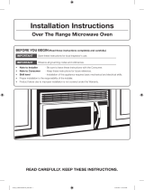 Samsung SMH1611W/XAC Installation guide