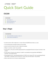 Juniper EX2200 Series Quick start guide