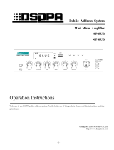 DSPPA MP60UB Operation Instructions Manual