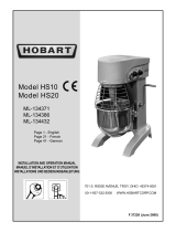Hobart HS20 Operating instructions