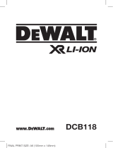 DeWalt XR Li-Ion DCB118 User manual