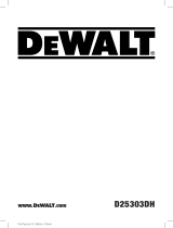 DeWalt D25303DH User manual