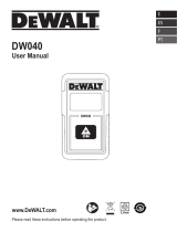 DeWalt DW040HD User manual