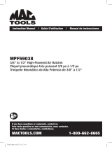 MAC TOOLS MPF59038 User manual