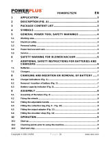 Powerplus POWDPG75270 Owner's manual