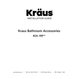 KRAUS KEA-19925MB Installation guide