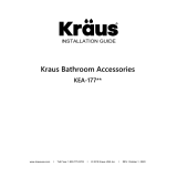 KRAUS KEA-17701BN Installation guide