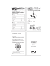 PYLE Audio PLMRWB852LEB Owner's manual