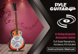 PYLE GUITAR PGA500BR 6-String Acoustic Resonator Guitar Owner's manual