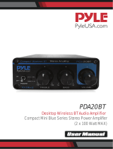 Pyle Desktop Wireless Bt Audio Amplifier User manual