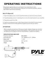 PylePro PCMLVC33 Owner's manual